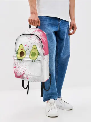 Рюкзак джинсовый / Авокадо
