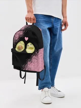 Рюкзак джинсовый / Авокадо