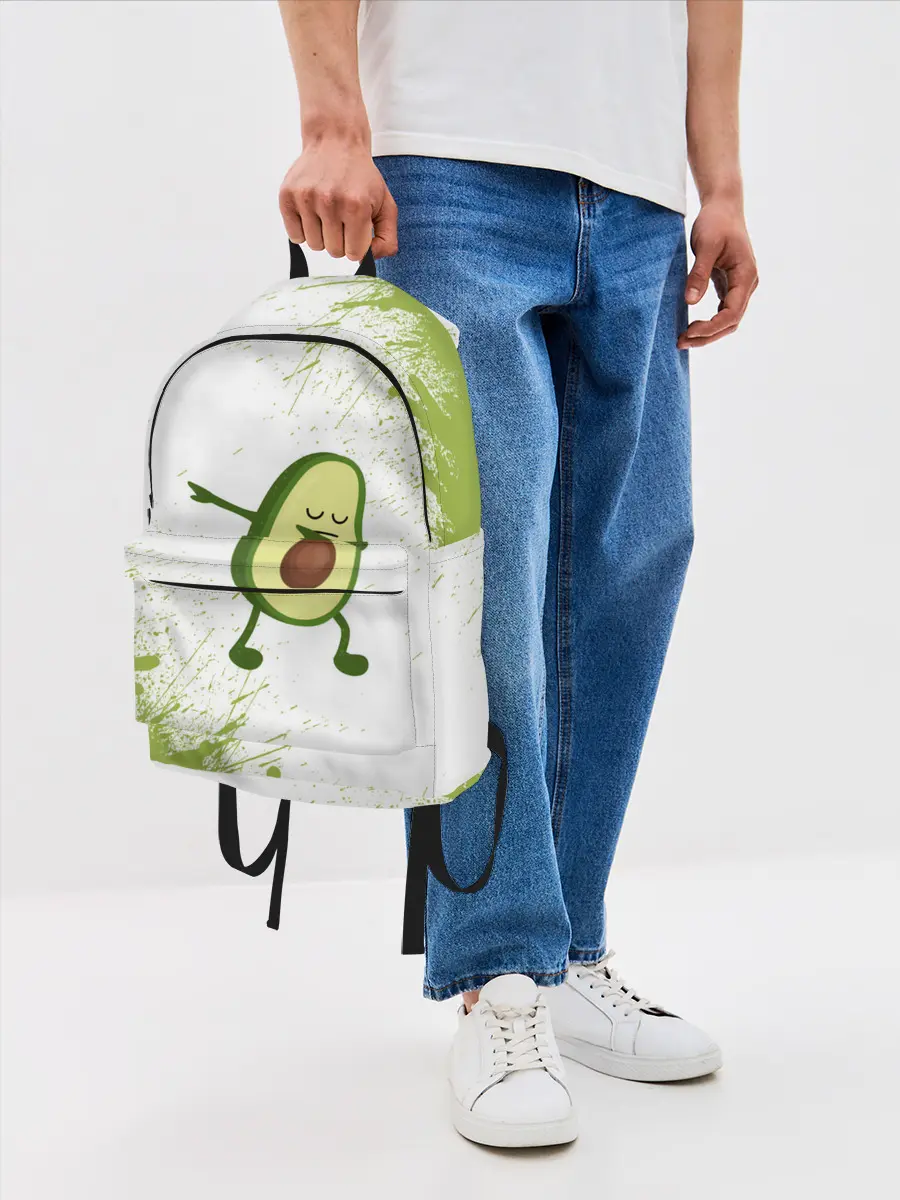 Рюкзак джинсовый / Авокадо