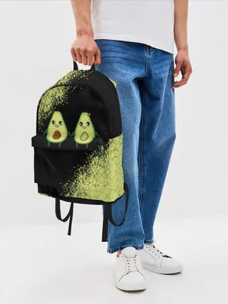 Рюкзак джинсовый / Авокадо