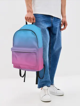 Рюкзак джинсовый / Текстура Неоновая