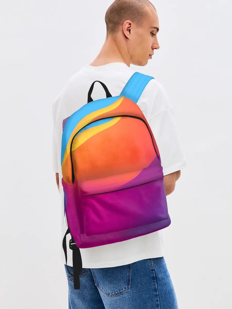 Рюкзак джинсовый / ТЕКСТУРА ГРАДИЕНТА