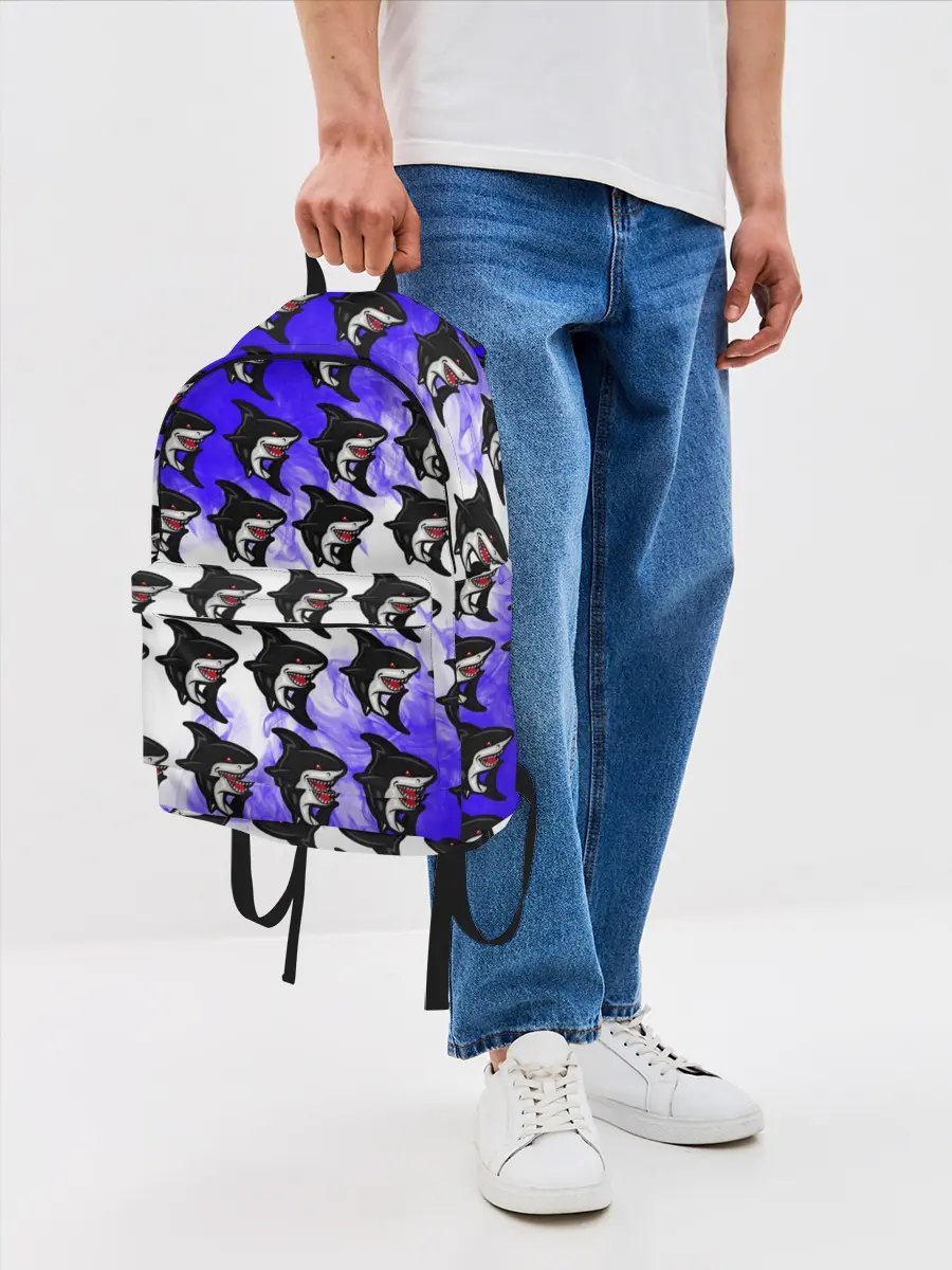 Рюкзак джинсовый / Акула