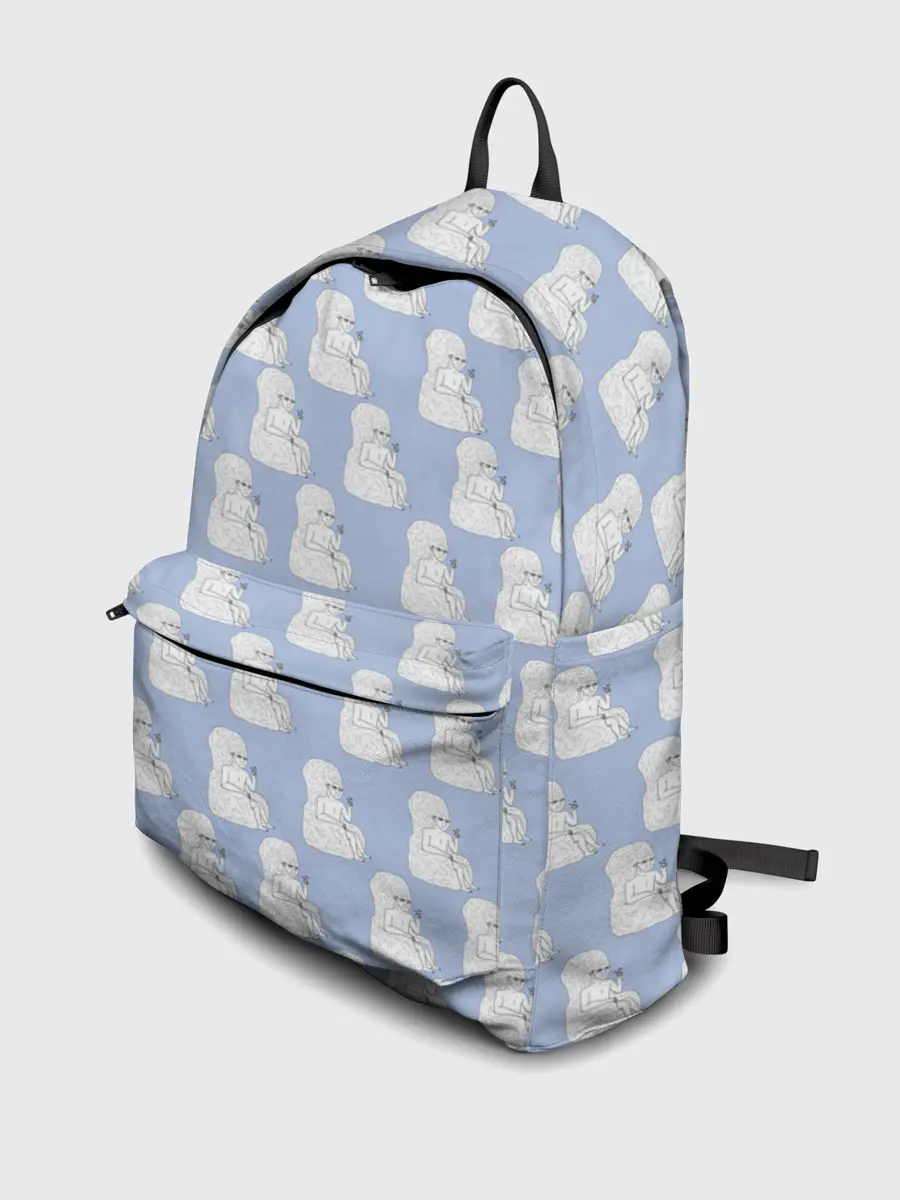 Рюкзак джинсовый / Голубой мегамозг