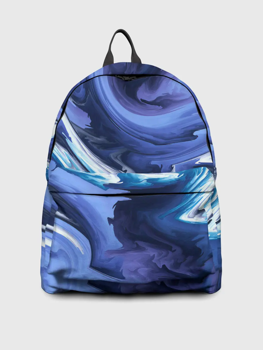 Рюкзак джинсовый / Абстрактные волны