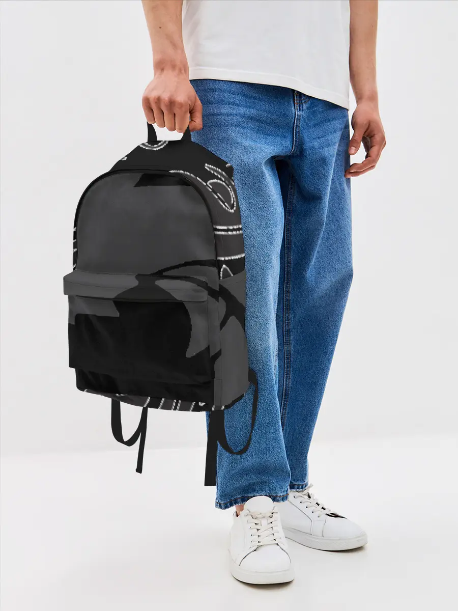 Рюкзак джинсовый / Драконы