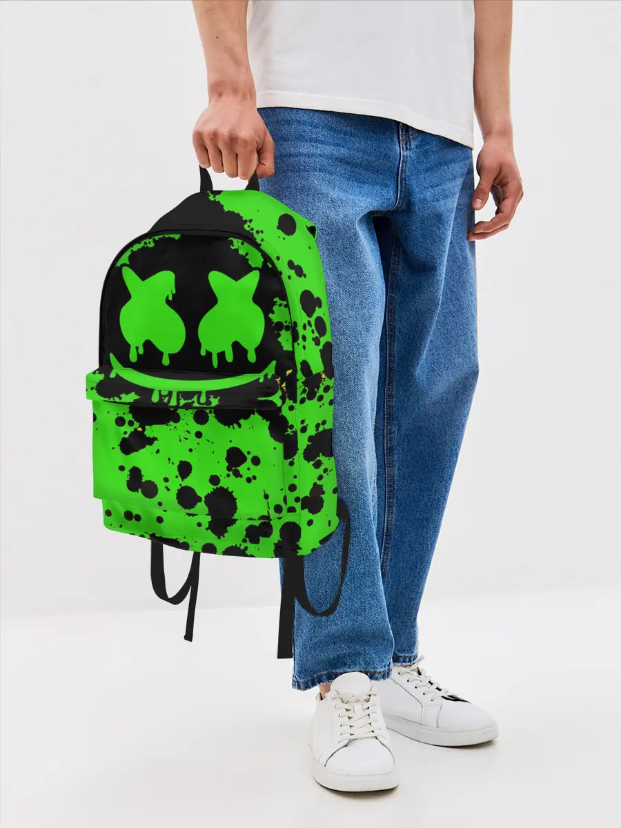 Рюкзак джинсовый / Marshmello