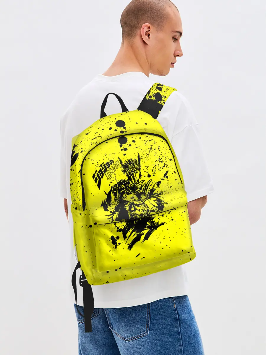 Рюкзак джинсовый / Джонатан на желтом брызги
