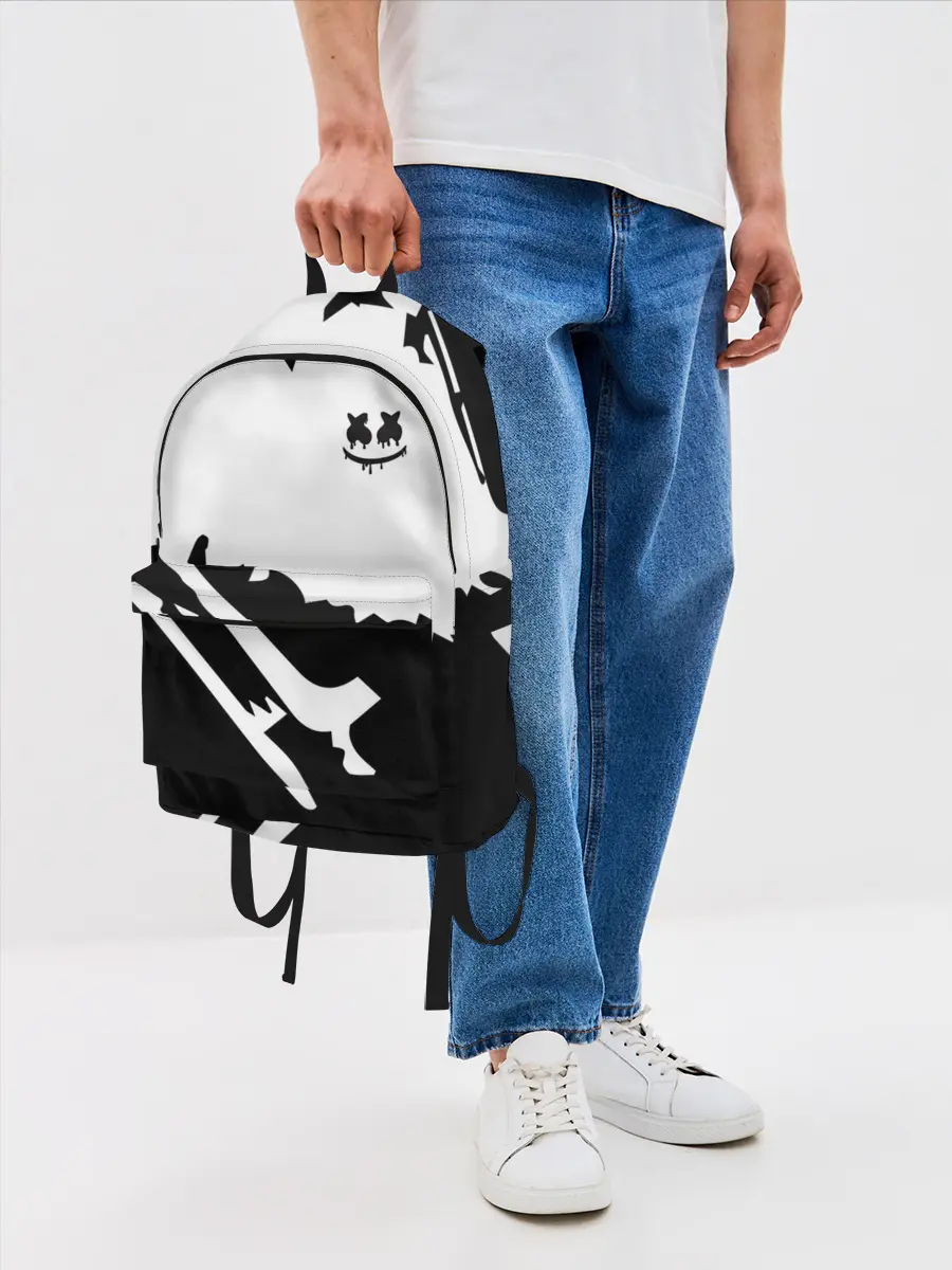 Рюкзак джинсовый / Marshmello