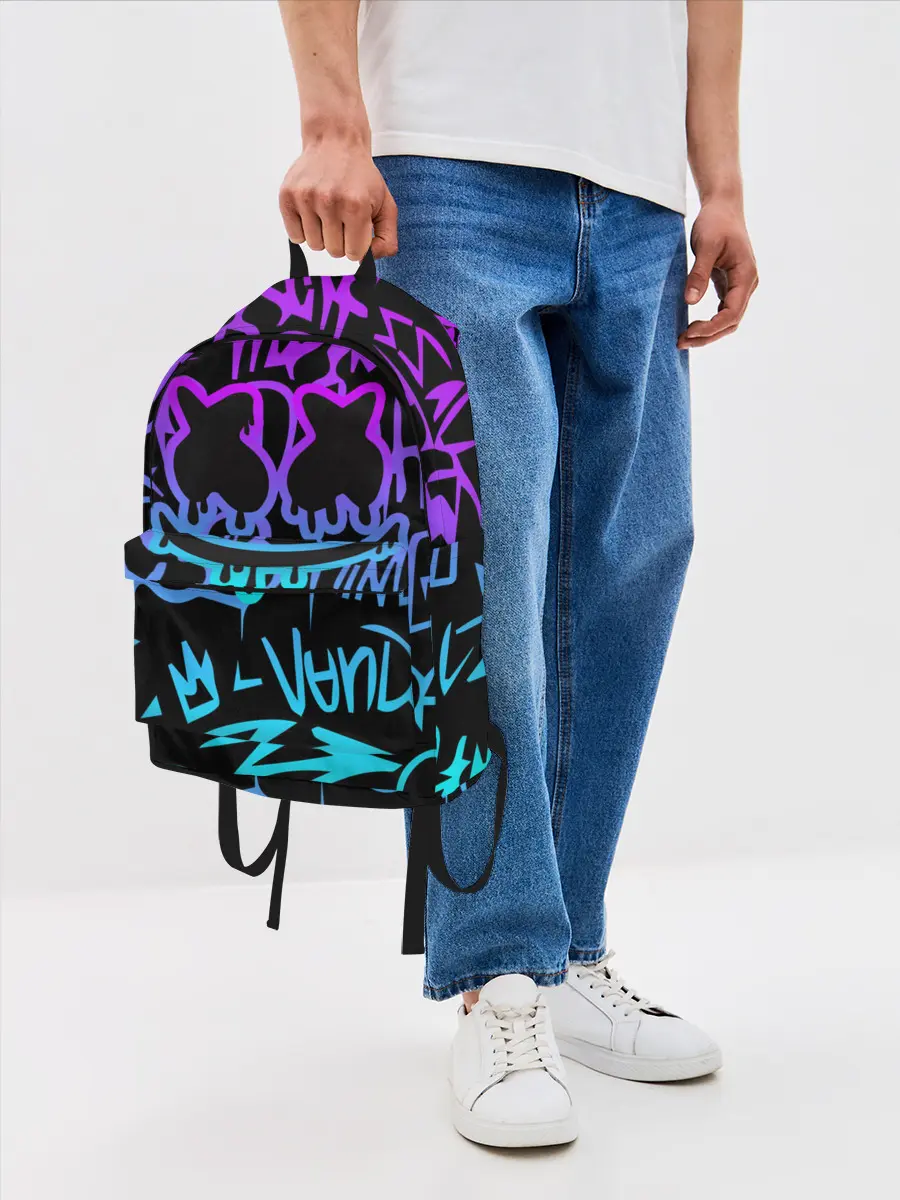 Рюкзак джинсовый / Marshmello