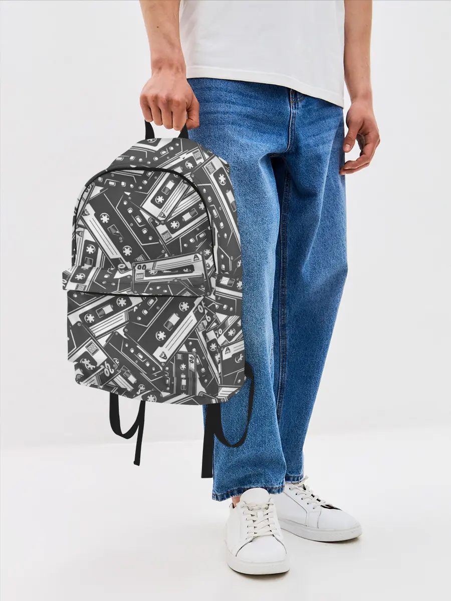 Рюкзак джинсовый / retro pattern
