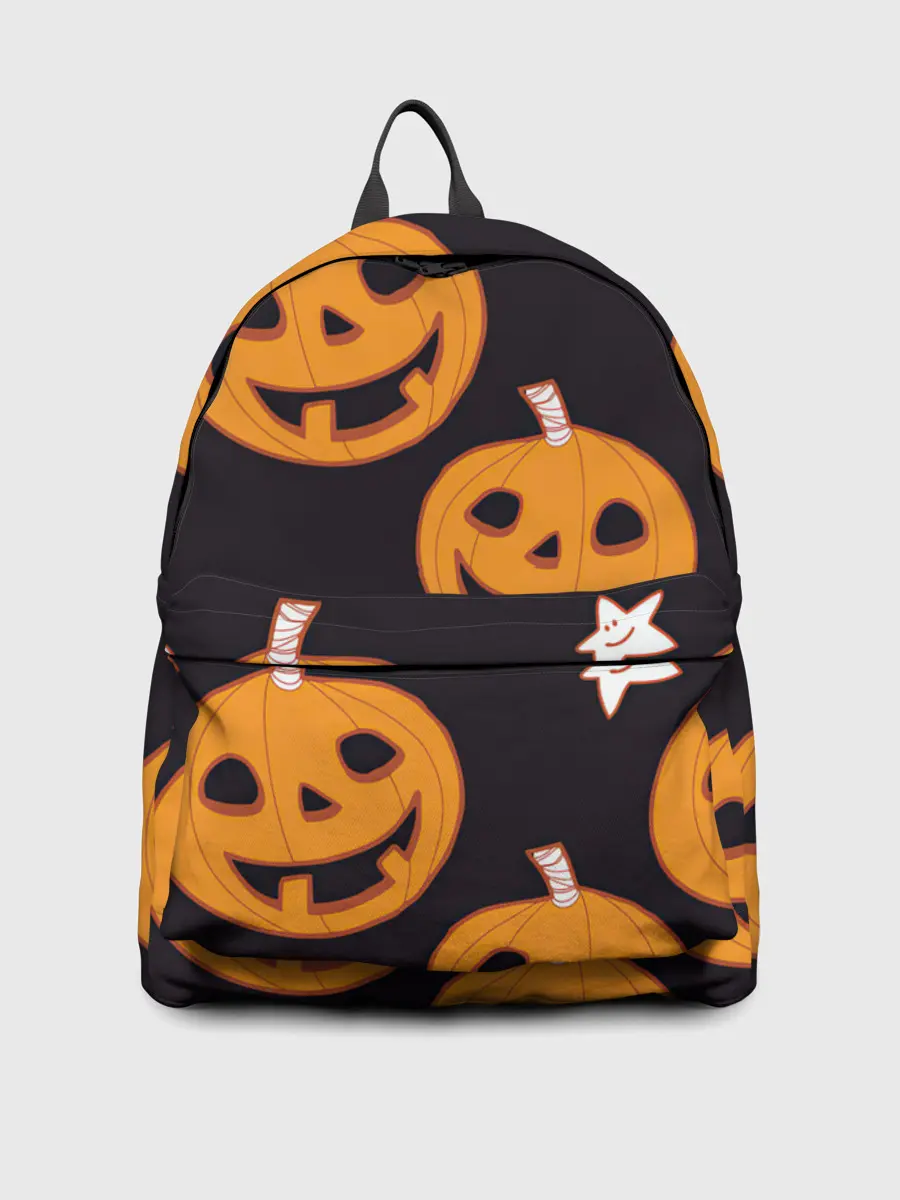 Рюкзак джинсовый / Весёлые тыквы