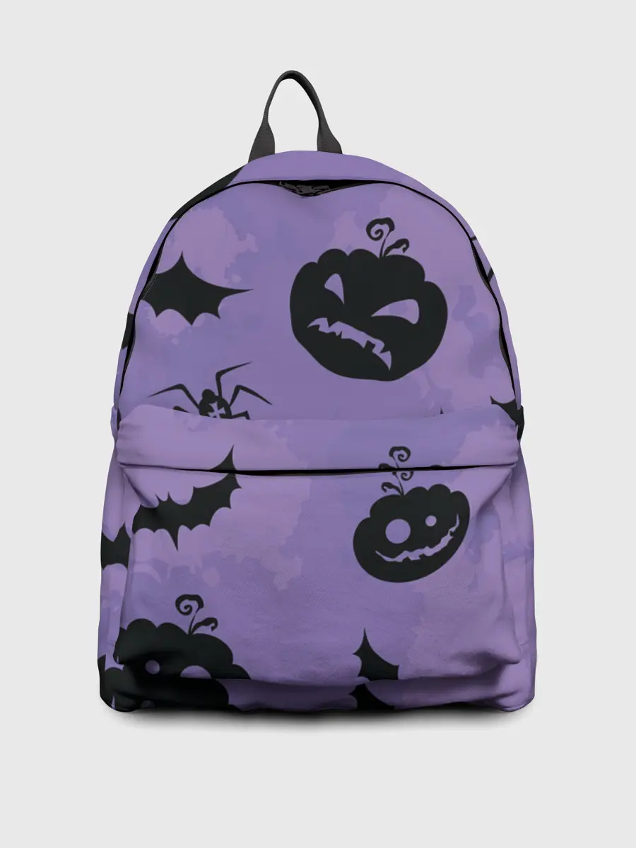 Рюкзак джинсовый / Фиолетовый хэллоуин