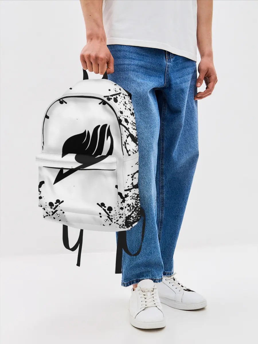 Рюкзак джинсовый / Хвост Феи в белом круге