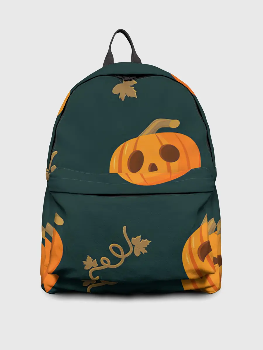 Рюкзак джинсовый / Осенние тыквы