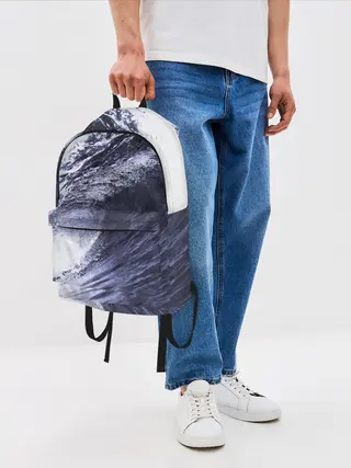 Рюкзак джинсовый / Волна