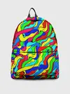 Рюкзак джинсовый / Красочные узоры/абстракционизм