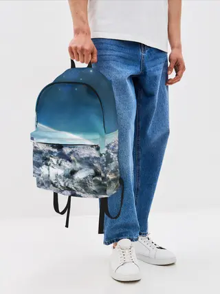 Рюкзак джинсовый / Космос