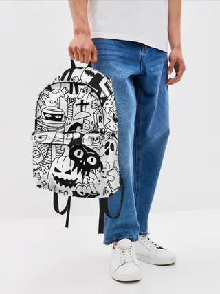 Рюкзак джинсовый / Halloween