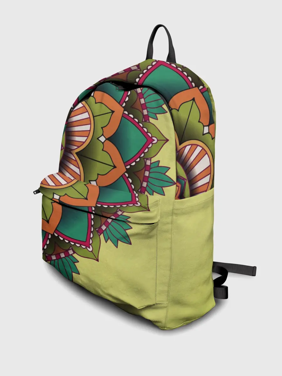 Рюкзак джинсовый / мандала узор тату