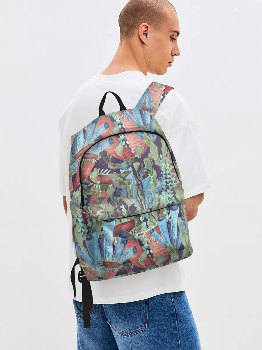 Рюкзак джинсовый / Водоросли на морском дне