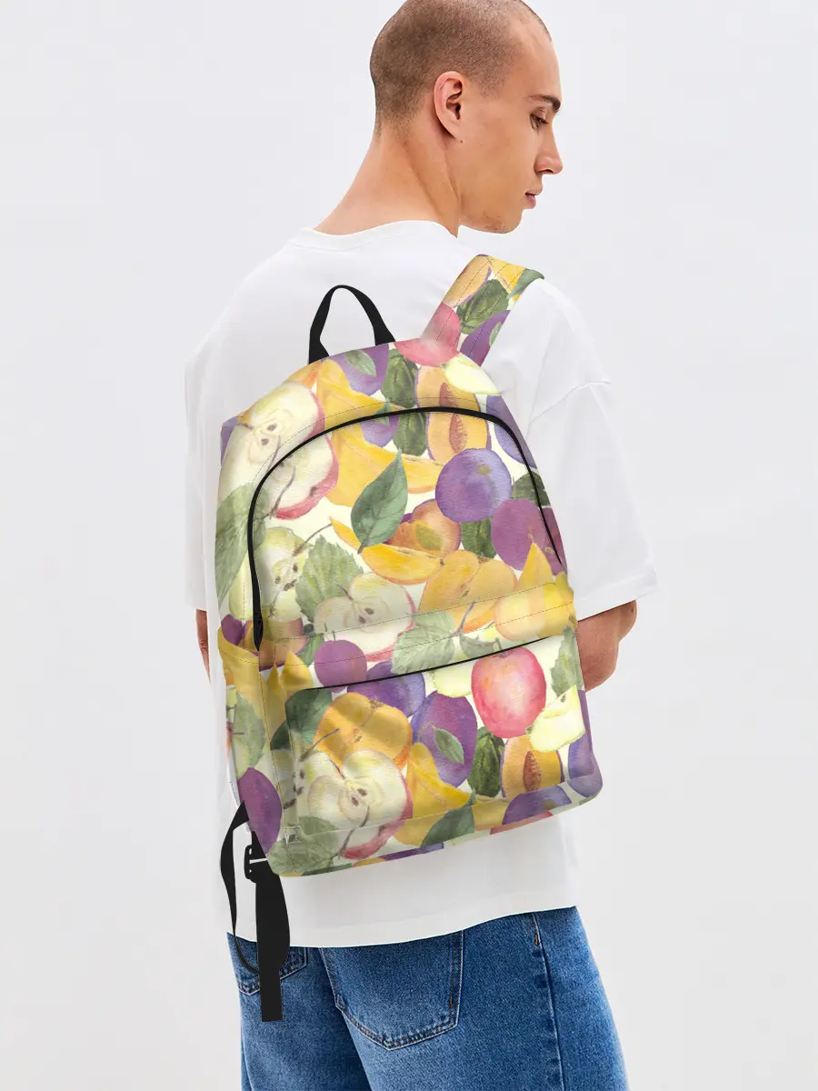 Рюкзак джинсовый / Фрукты. Фруктовый сад