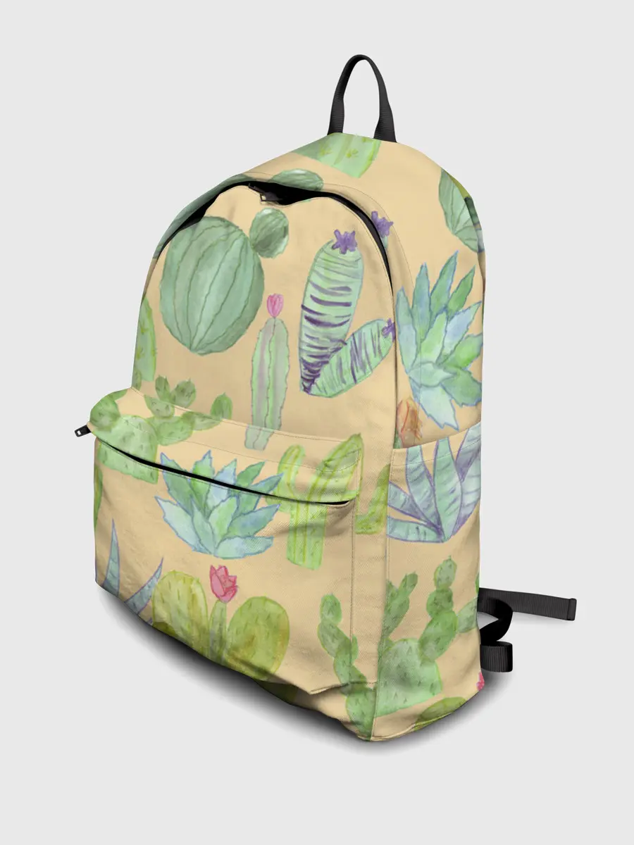 Рюкзак джинсовый / Кактусы в пустыне