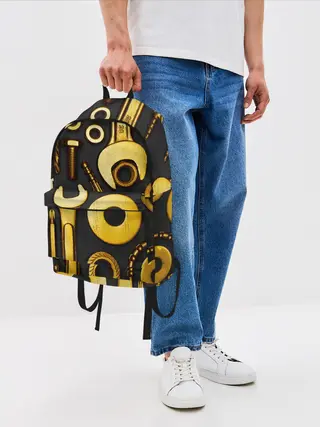 Рюкзак джинсовый / КЛЮЧ ГАЙКА