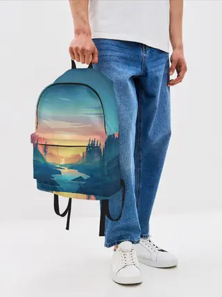 Рюкзак джинсовый / Природа