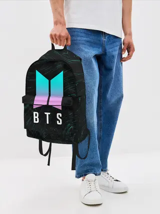 Рюкзак джинсовый / BTS / БТС