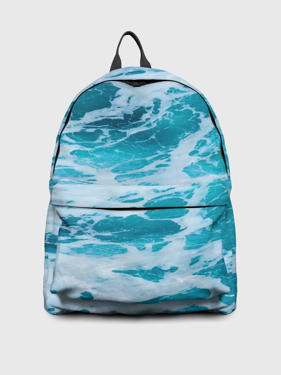 Рюкзак джинсовый / Вода волны пена море