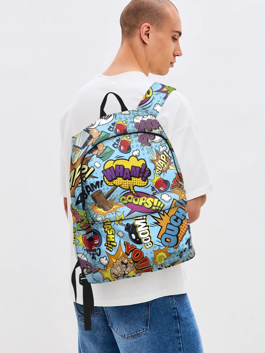Рюкзак джинсовый / Pop art comics
