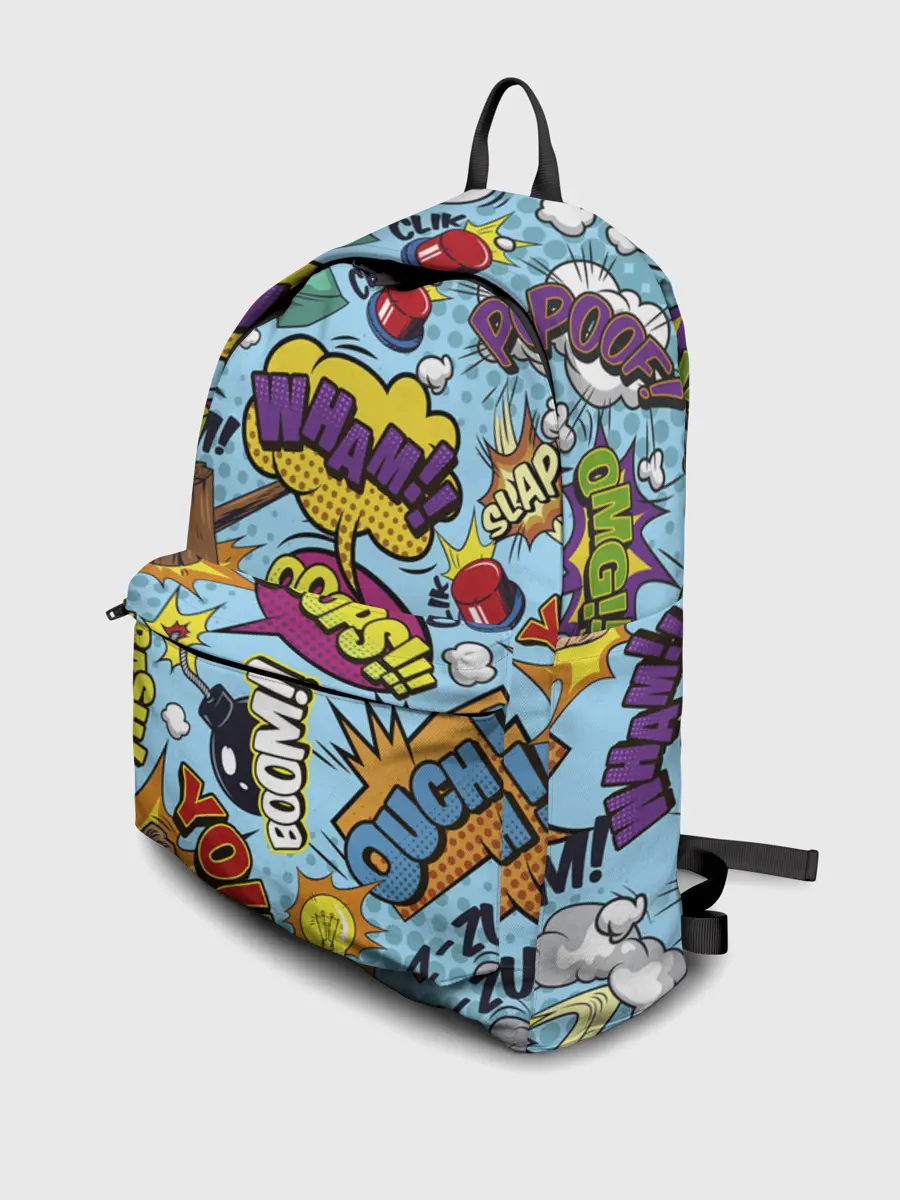 Рюкзак джинсовый / Pop art comics