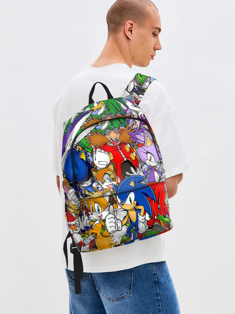 Рюкзак джинсовый / Sonic.