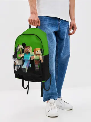 Рюкзак джинсовый / minecraft