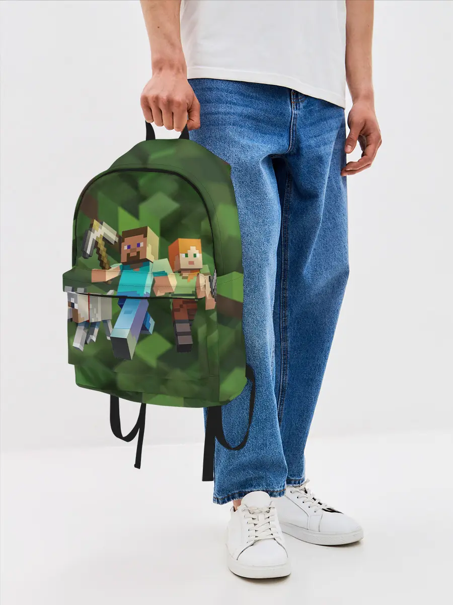Рюкзак джинсовый / minecraft