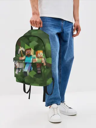 Рюкзак джинсовый / minecraft