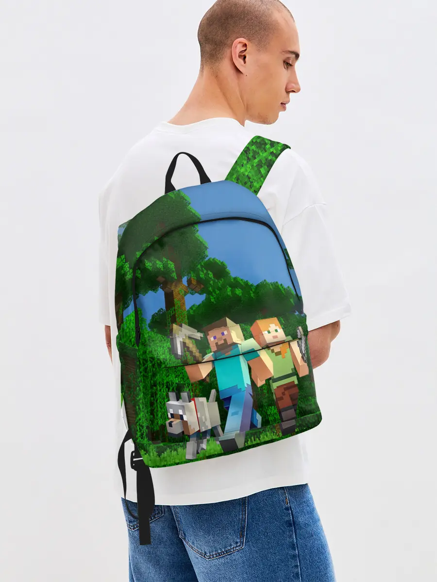 Рюкзак джинсовый / minecraft