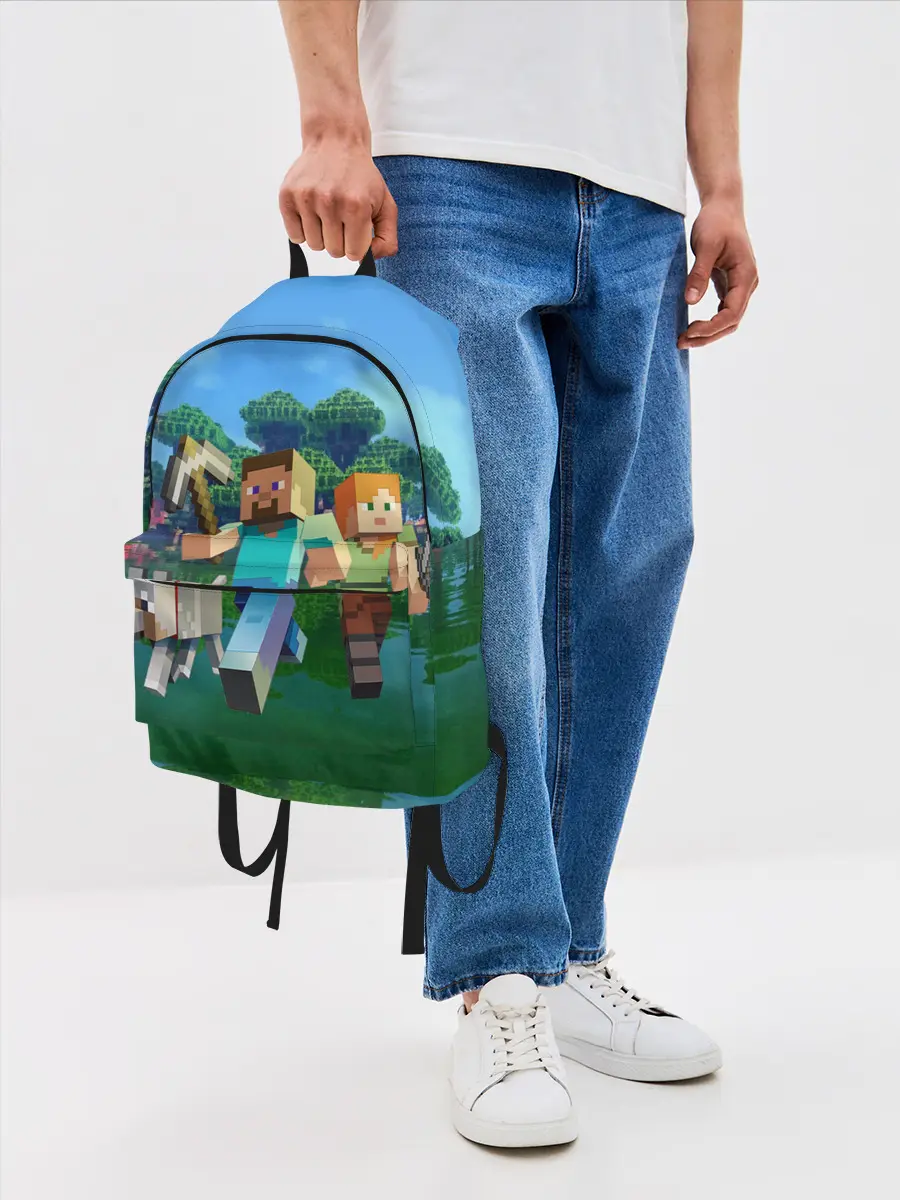 Рюкзак джинсовый / minecraft