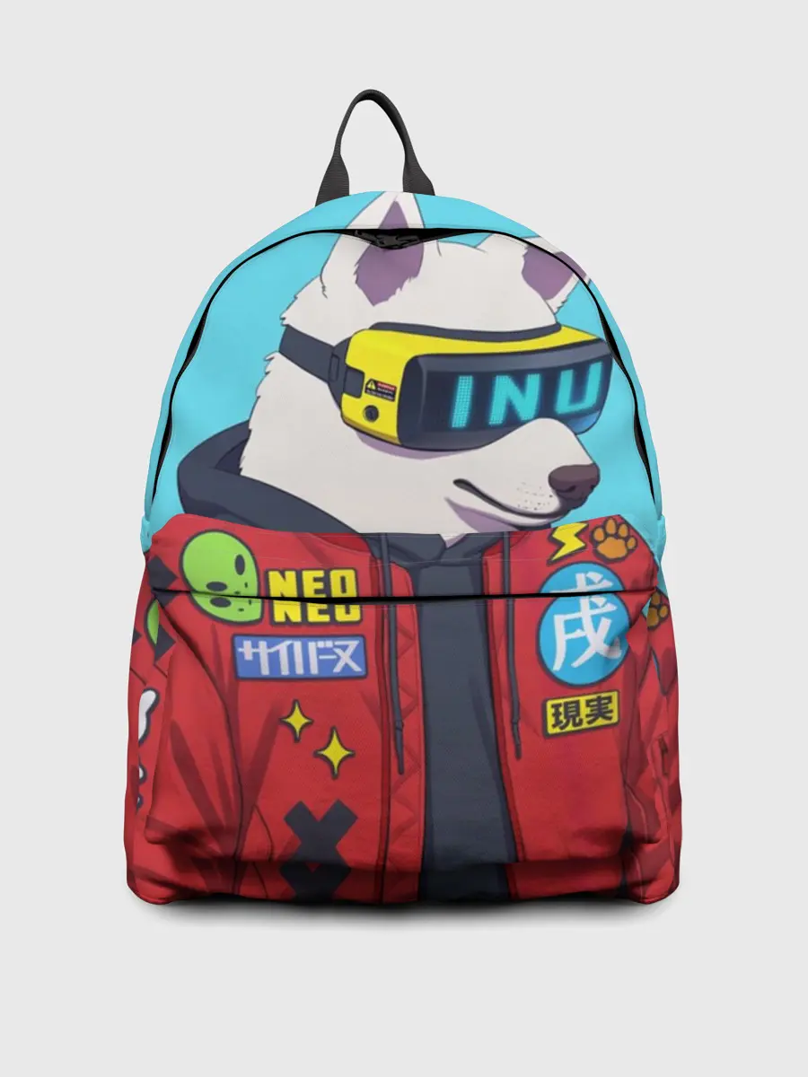 Рюкзак джинсовый / Кибер Пёс