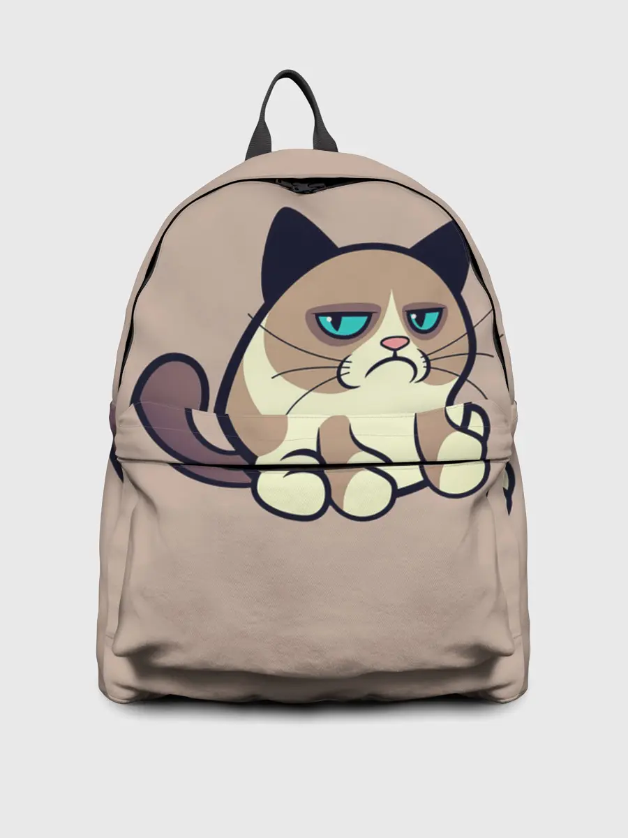 Рюкзак джинсовый / Великий Grumpy Cat