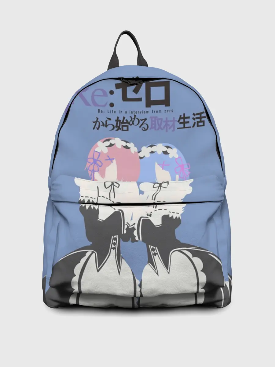 Рюкзак джинсовый / re zero rem & ram