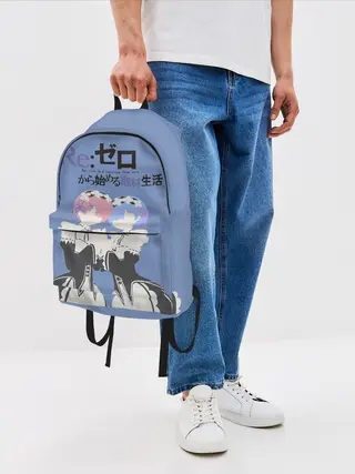 Рюкзак джинсовый / re zero rem & ram