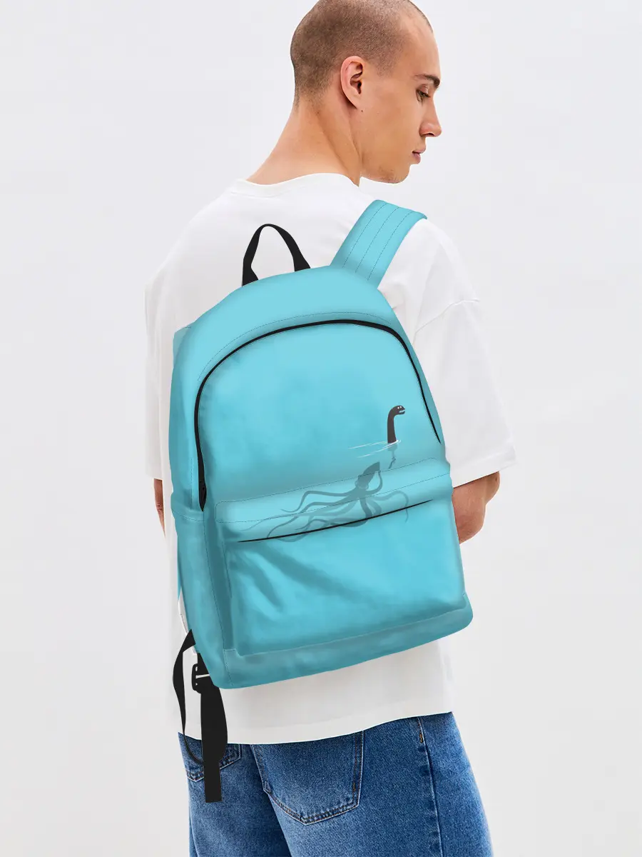 Рюкзак джинсовый / Тайна Лох-несского чудовища