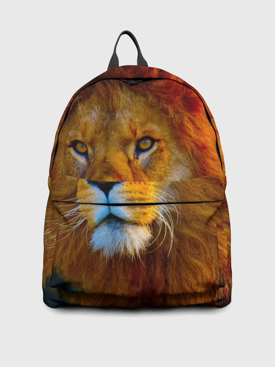 Рюкзак джинсовый / Лев 3D