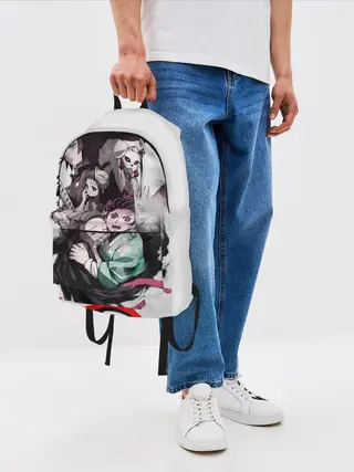 Рюкзак джинсовый / Убийца Демонов постер