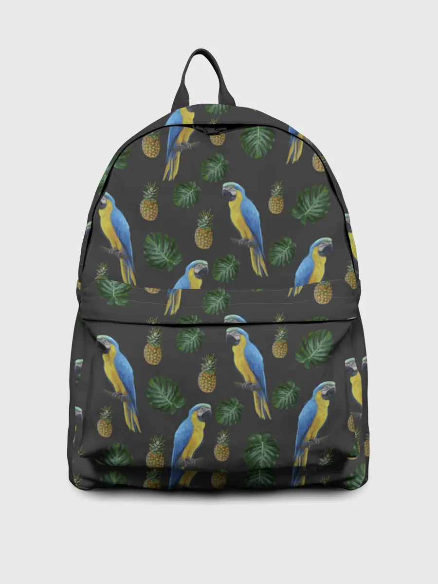 Рюкзак джинсовый / Попугай Ара