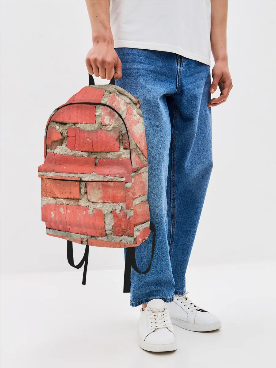 Рюкзак джинсовый / Кирпичная стена