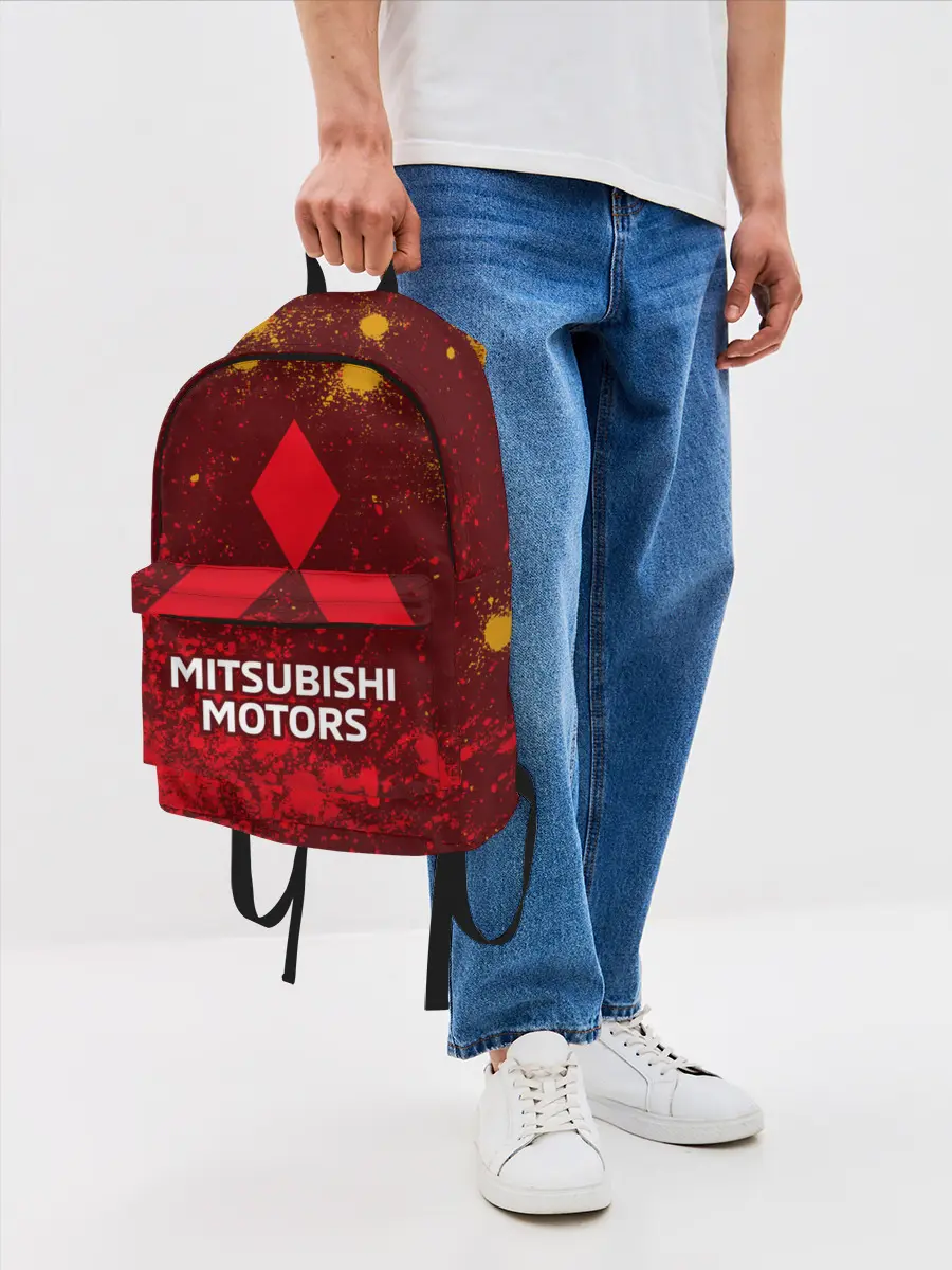 Рюкзак джинсовый / MITSUBISHI / МИТСУБИСИ