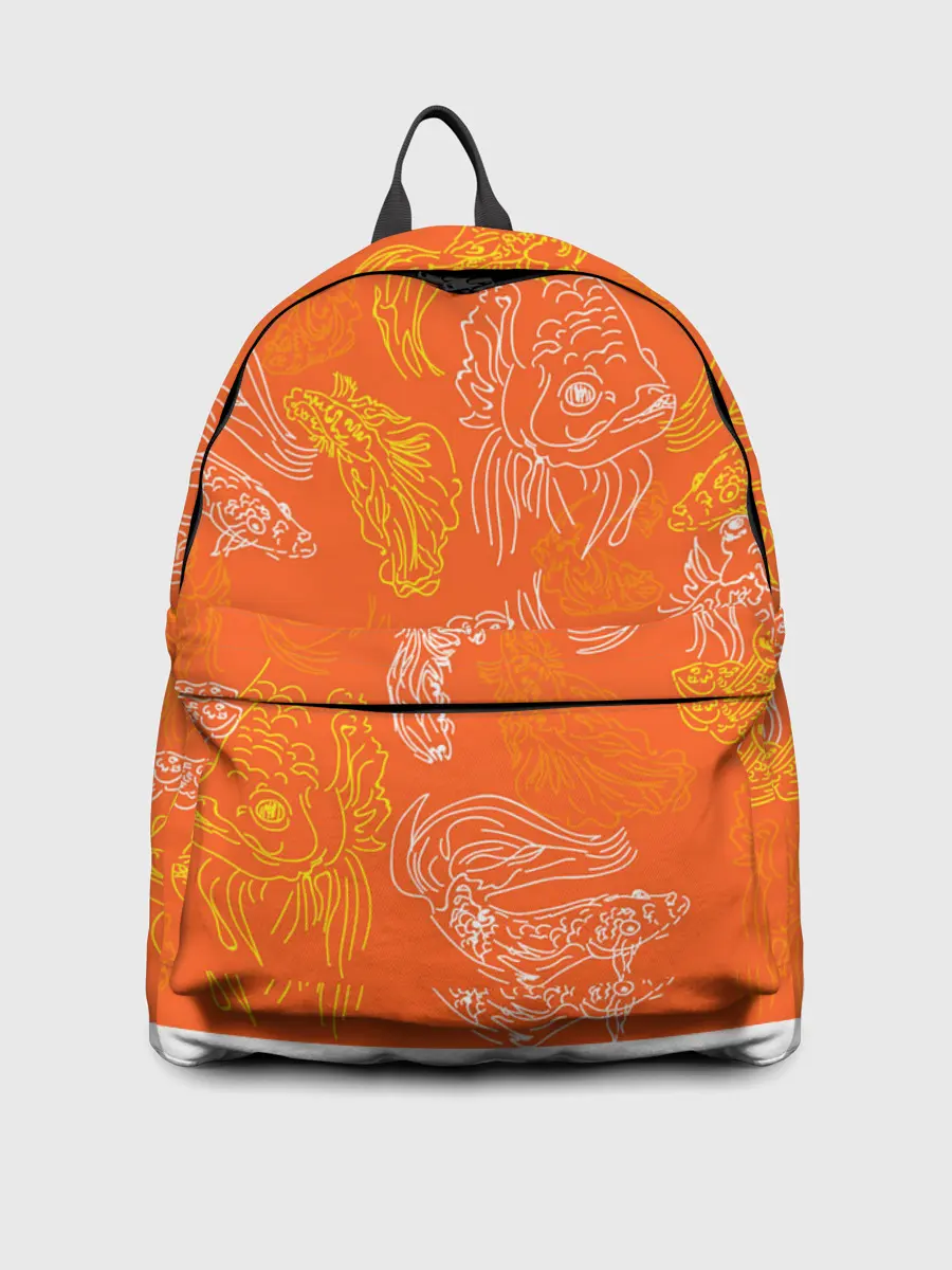 Рюкзак джинсовый / Нарисованные рыбки